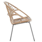 Poltrona Carlson - WIK6505A - Grigio Laccato Bianco/Nero - Safavieh