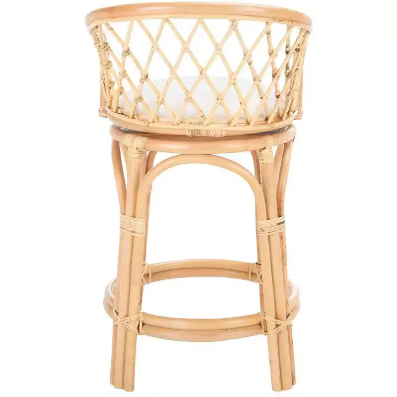 Sgabello da bancone Yuta in rattan con cuscino - BST6504 - Safavieh