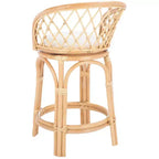 Sgabello da bancone Yuta in rattan con cuscino - BST6504 - Safavieh