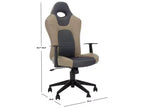 Sedia da ufficio Belinda Swivel - Altezza regolabile - FOX8503 - Nero/Grigio - Safavieh