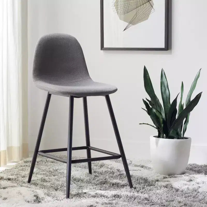 Sgabello da bancone Travis - BST2001 - Grigio scuro/Nero - Safavieh