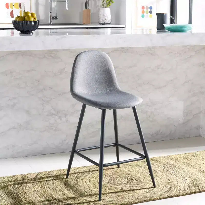 Sgabello da bancone Travis - BST2001 - Grigio scuro/Nero - Safavieh