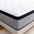 Materasso in memory foam Wuleitex 10 pollici interamente in schiuma fredda senza fibra di vetro, rigidità media, strato rinfrescante traspirante, materiale certificato di sicurezza