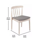 Flash Furniture Chester Sedia da pranzo in legno massiccio di grado commerciale con schienale a doghe e sedile in vinile