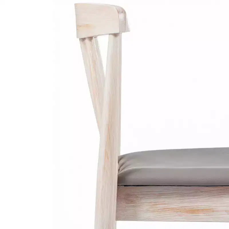 Flash Furniture Chester Sedia da pranzo in legno massiccio di grado commerciale con schienale a doghe e sedile in vinile