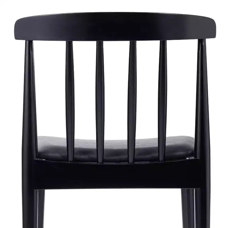 Flash Furniture Chester Sedia da pranzo in legno massiccio di grado commerciale con schienale a doghe e sedile in vinile
