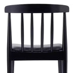 Flash Furniture Chester Sedia da pranzo in legno massiccio di grado commerciale con schienale a doghe e sedile in vinile