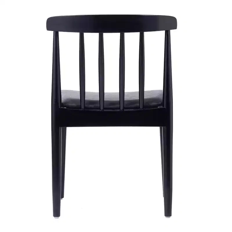 Flash Furniture Chester Sedia da pranzo in legno massiccio di grado commerciale con schienale a doghe e sedile in vinile