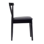 Flash Furniture Chester Sedia da pranzo in legno massiccio di grado commerciale con schienale a doghe e sedile in vinile