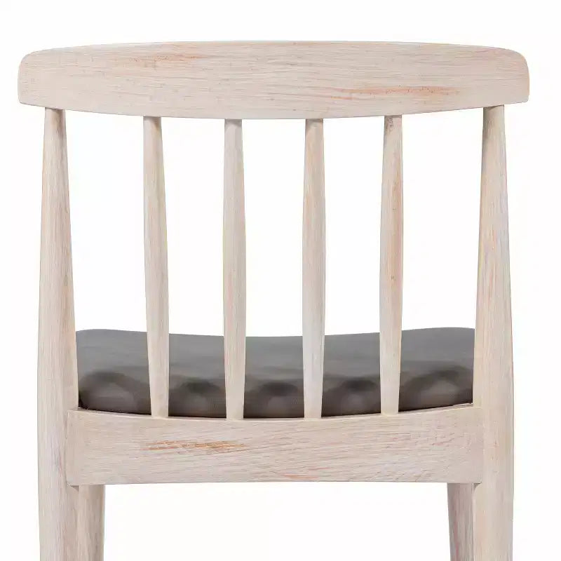 Flash Furniture Chester Sedia da pranzo in legno massiccio di grado commerciale con schienale a doghe e sedile in vinile