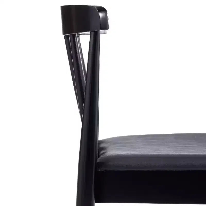 Flash Furniture Chester Sedia da pranzo in legno massiccio di grado commerciale con schienale a doghe e sedile in vinile