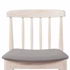 Flash Furniture Chester Sedia da pranzo in legno massiccio di grado commerciale con schienale a doghe e sedile in vinile