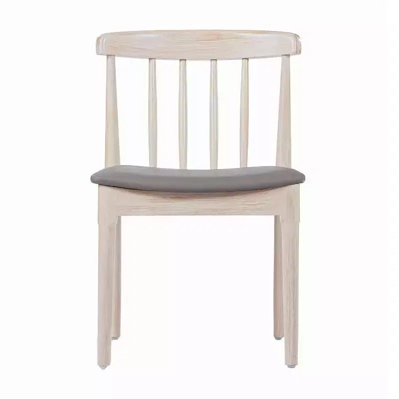 Flash Furniture Chester Sedia da pranzo in legno massiccio di grado commerciale con schienale a doghe e sedile in vinile