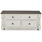 Signature Design by Ashley Tavolino da caffè Havalance Lift-Top, Casual, Bianco/Grigio