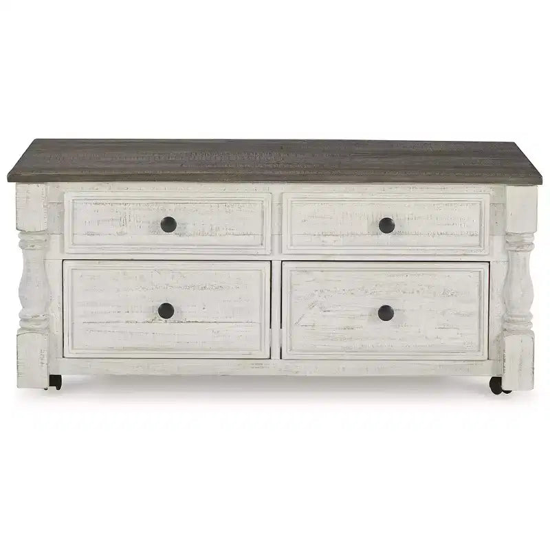 Signature Design by Ashley Tavolino da caffè Havalance Lift-Top, Casual, Bianco/Grigio