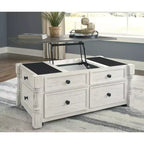 Signature Design by Ashley Tavolino da caffè Havalance Lift-Top, Casual, Bianco/Grigio