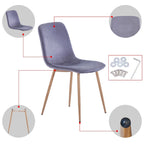 Set di 4 sedie da pranzo moderne, tecnologia innovativa