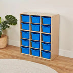 ECR4Kids Mobile Streamline con 15 Scomparti e 15 Contenitori Frontali, 5x3, Mobili per Bambini