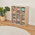 ECR4Kids Mobile Streamline con 15 Scomparti e 15 Contenitori Frontali, 5x3, Mobili per Bambini
