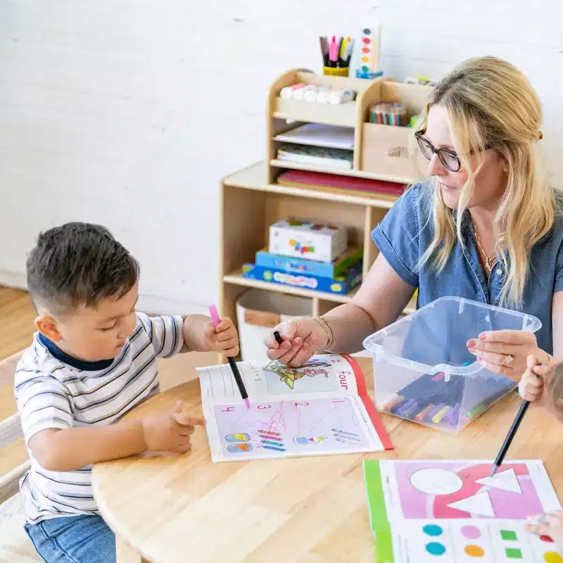 ECR4Kids Mobile Streamline con 15 Scomparti e 15 Contenitori Frontali, 5x3, Mobili per Bambini