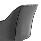 HOMLUX Poltrona Girevole Accent Piramidale Mid-century a 360° Rivestita in Velluto Confortevole - Gambe Placcate Oro Per Camera da Letto, Ufficio, Sala da Pranzo
