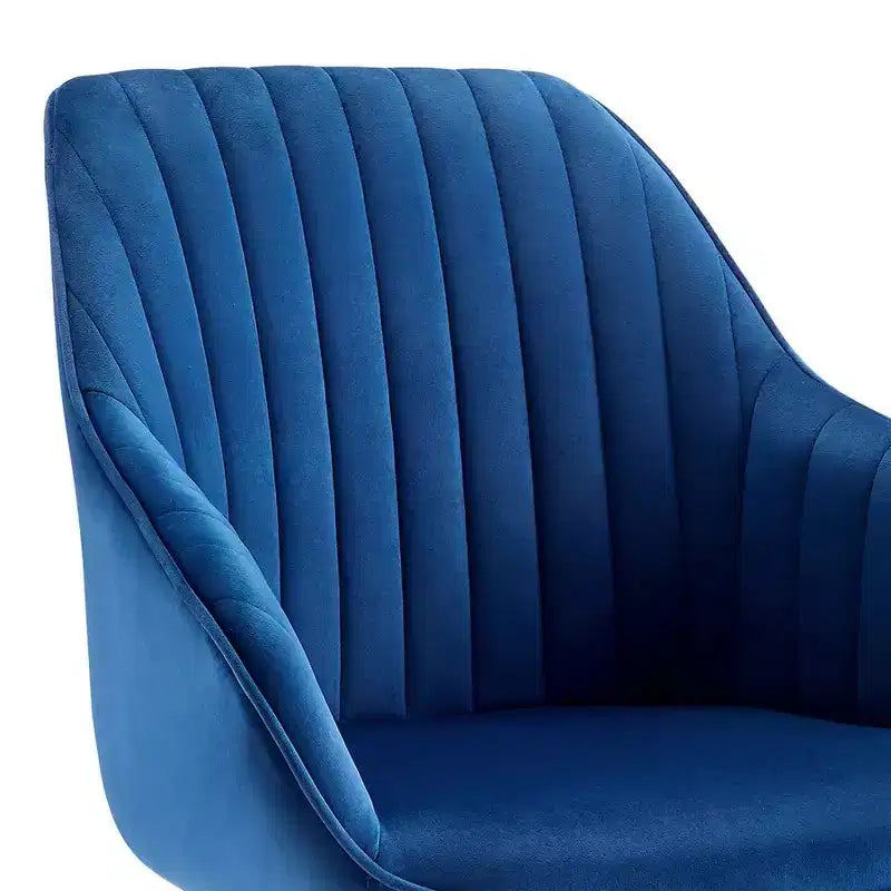 HOMLUX Poltrona Girevole Accent Piramidale Mid-century a 360° Rivestita in Velluto Confortevole - Gambe Placcate Oro Per Camera da Letto, Ufficio, Sala da Pranzo