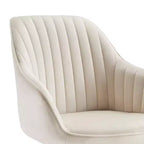 HOMLUX Poltrona Girevole Accent Piramidale Mid-century a 360° Rivestita in Velluto Confortevole - Gambe Placcate Oro Per Camera da Letto, Ufficio, Sala da Pranzo