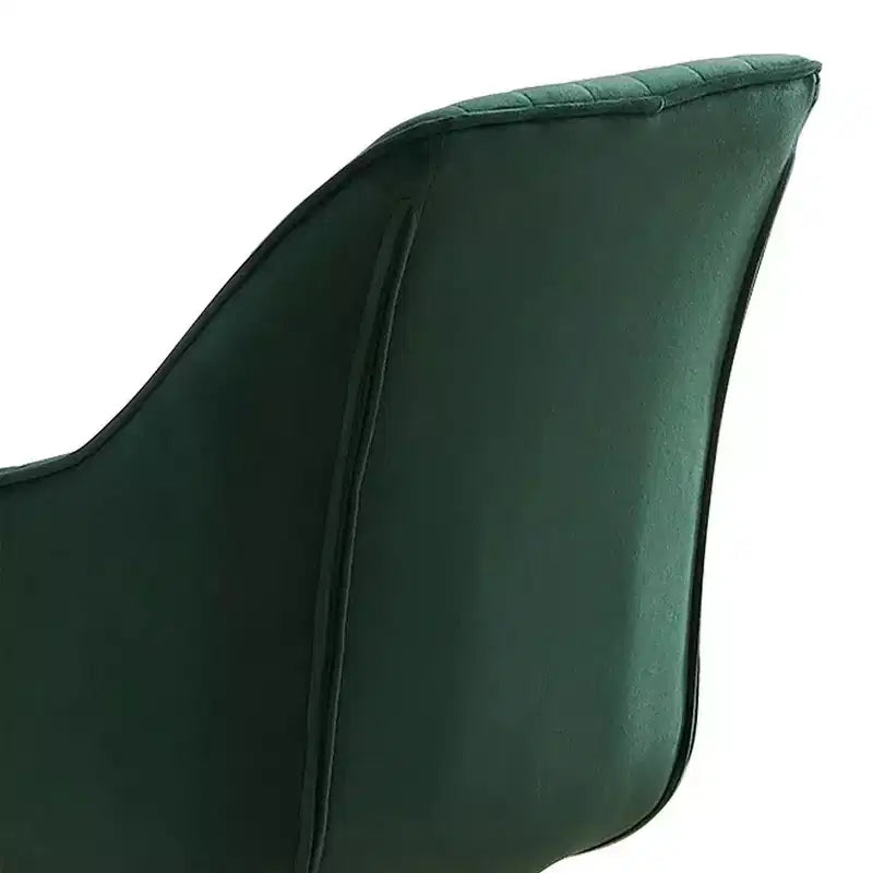 HOMLUX Poltrona Girevole Accent Piramidale Mid-century a 360° Rivestita in Velluto Confortevole - Gambe Placcate Oro Per Camera da Letto, Ufficio, Sala da Pranzo