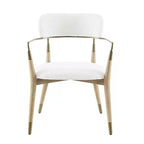 HOMLUX Set di 2 sedie da pranzo imbottite con braccioli e schienale curvo
