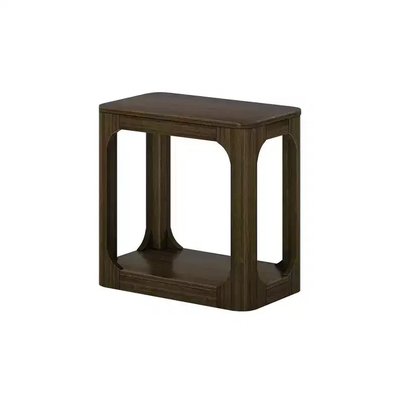 Plank+Beam Tavolino rettangolare con ripiano, Tavolino stretto per soggiorno