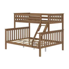 Plank+Beam Letto a castello in legno massello Twin XL su Queen per adulti