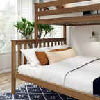 Plank+Beam Letto a castello in legno massello Twin XL su Queen per adulti