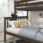 Plank+Beam Letto a castello in legno massello Twin XL su Queen per adulti