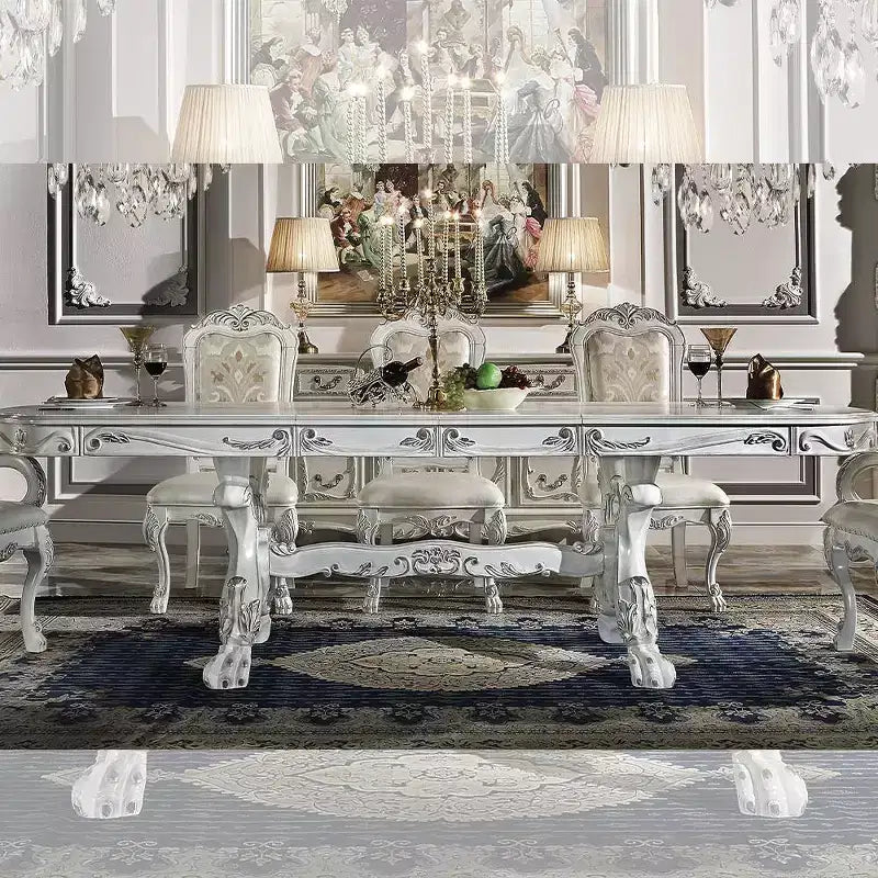 Tavolo da pranzo Dresden finitura bianco osso - Acme Furniture