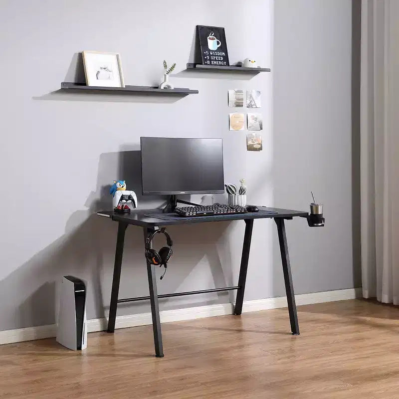 Scrivania da Gaming con luci LED e supporto per cuffie - Complementi d'arredo essenziali