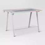 Scrivania da Gaming con luci LED e supporto per cuffie - Complementi d'arredo essenziali