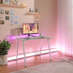 Scrivania da Gaming con luci LED e supporto per cuffie - Complementi d'arredo essenziali