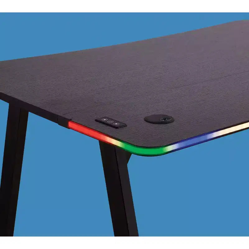 Scrivania da Gaming con luci LED e supporto per cuffie - Complementi d'arredo essenziali