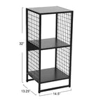 Household Essentials 28.15" Libreria a 2 ripiani con traliccio