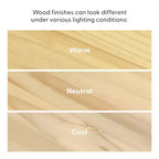 Comodino Plank+Beam in legno massello con 1 cassetto per camera da letto