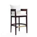 Set di 3 sgabelli da bar Ritz imbottiti in legno di faggio - Manhattan Comfort