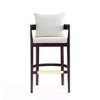Set di 3 sgabelli da bar Ritz imbottiti in legno di faggio - Manhattan Comfort