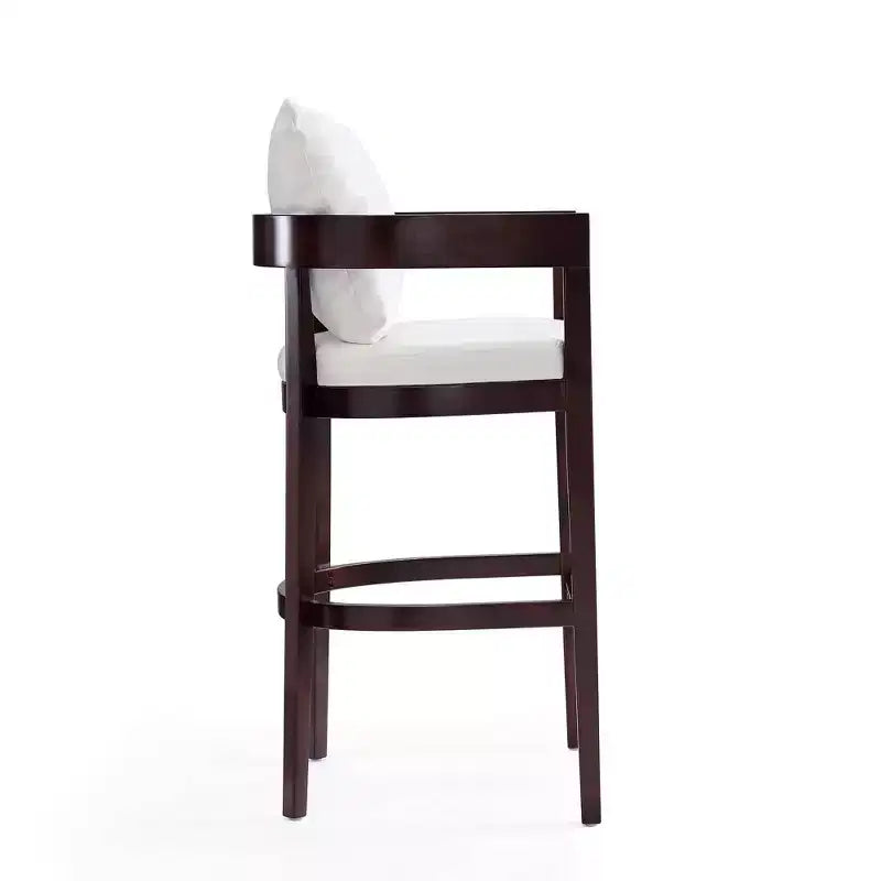 Set di 3 sgabelli da bar Ritz imbottiti in legno di faggio - Manhattan Comfort