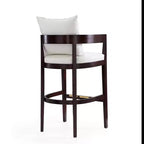 Set di 3 sgabelli da bar Ritz imbottiti in legno di faggio - Manhattan Comfort