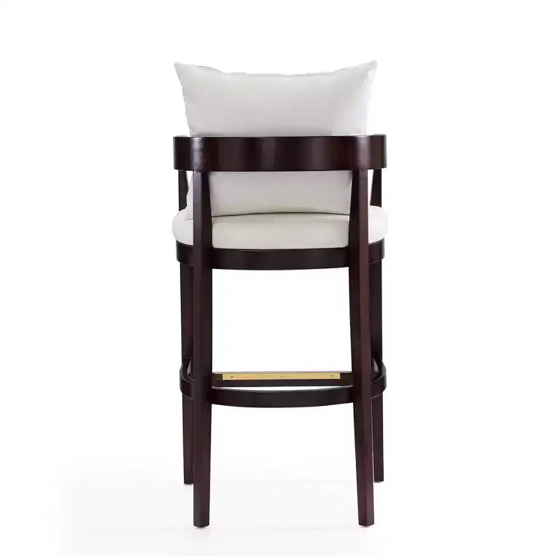 Set di 3 sgabelli da bar Ritz imbottiti in legno di faggio - Manhattan Comfort