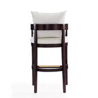 Set di 3 sgabelli da bar Ritz imbottiti in legno di faggio - Manhattan Comfort
