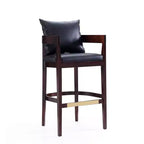 Set di 3 sgabelli da bar Ritz imbottiti in legno di faggio - Manhattan Comfort