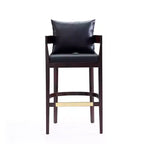 Set di 3 sgabelli da bar Ritz imbottiti in legno di faggio - Manhattan Comfort
