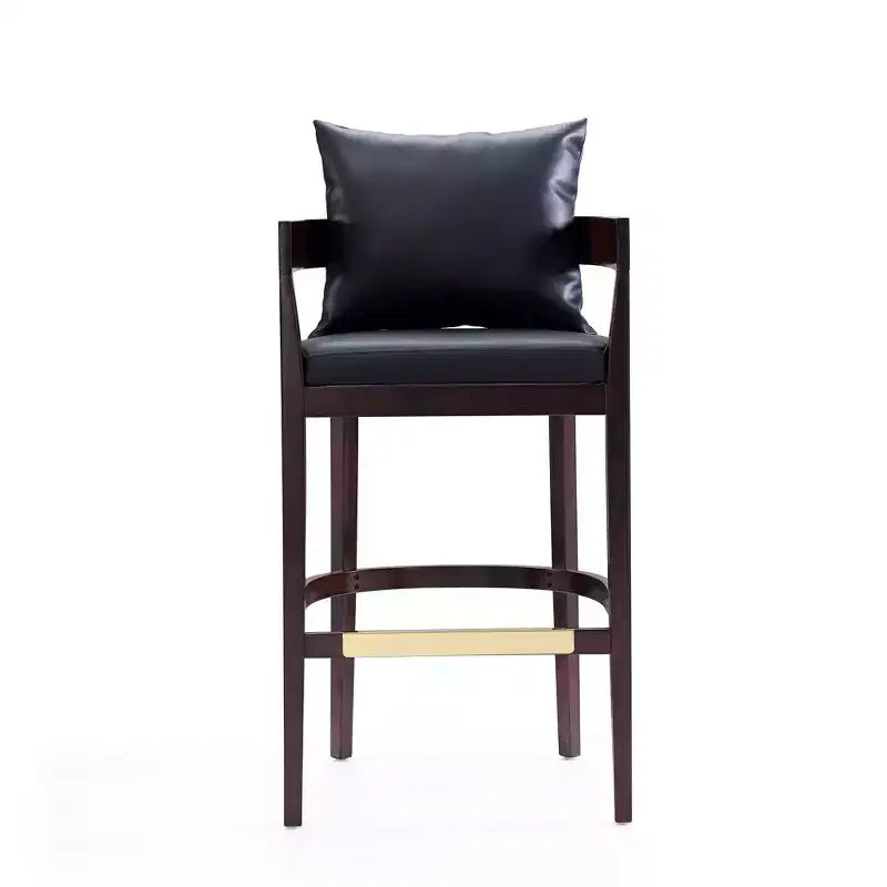 Set di 3 sgabelli da bar Ritz imbottiti in legno di faggio - Manhattan Comfort