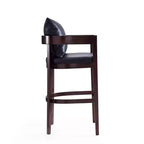 Set di 3 sgabelli da bar Ritz imbottiti in legno di faggio - Manhattan Comfort